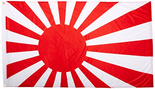 0844560002889 - US FLAG STORE JAPAN RISING SUN JAPAN ENSIGN 3-FEET BY 5-FEET SUPERKNIT POLYESTER FLAG