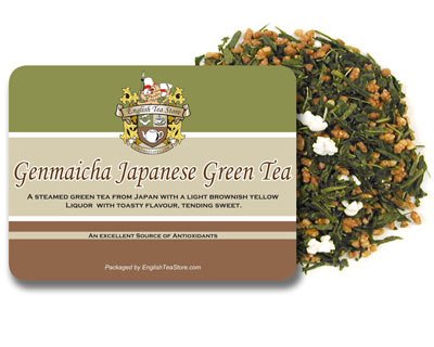 0844560007174 - ENGLISH TEA STORE LOOSE LEAF, GENMAICHA JAPANESE GREEN TEA POUCHES, 4 OUNCE