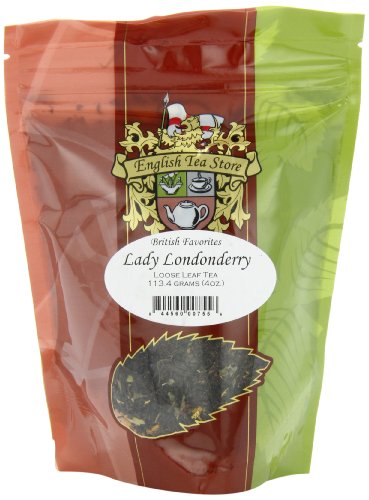 0844560007556 - ENGLISH TEA STORE LOOSE LEAF, LADY LONDONDERRY TEA POUCHES, 4 OUNCE