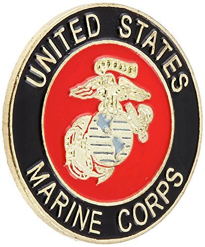 0844560011140 - US FLAG STORE MARINE ROUND LAPEL PIN