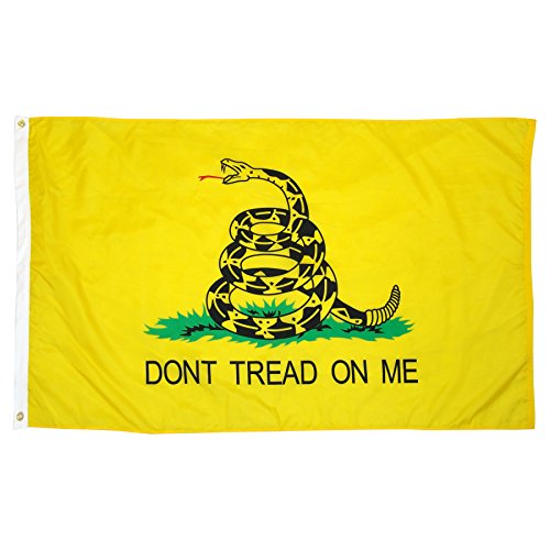 0844560015322 - US FLAG STORE GADSDEN NYLON FLAG, 3 BY 5-FEET, DON'T TREAD ON ME