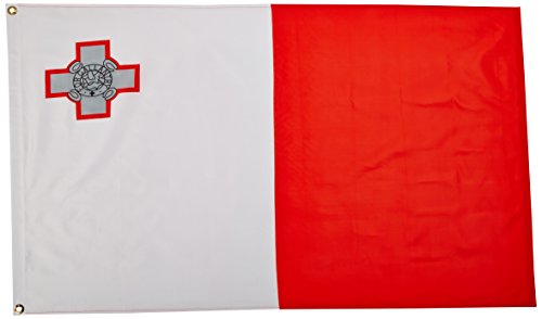 0844560029763 - US FLAG STORE MALTA 3FT X 5FT PRINTED POLYESTER FLAG
