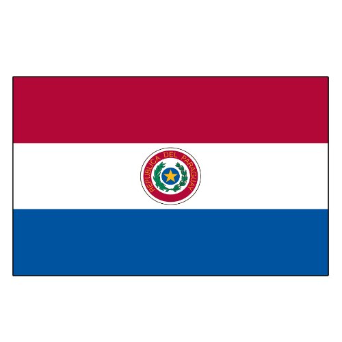 0844560060414 - US FLAG STORE PARAGUAY PRINTED POLYESTER FLAG, 3 BY 5-FEET