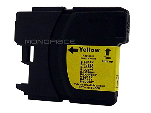 0844660096146 - MONOPRICE CARTRIDGE LC61Y, LC65Y YELLOW (HIGH YIELD) INKJET, COMPATIBLE WITH BROTHER MFC