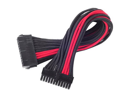 0844761010799 - SILVERSTONE TEK SLEEVED EXTENSION POWER SUPPLY CABLE WITH 1 X MOTHERBOARD 24 PIN CONNECTOR (PP07-MBBR)