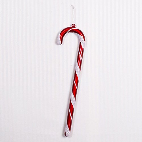 0844796055758 - ADAMS & CO 24 CANDY CANE ORNAMENT RED/WHITE