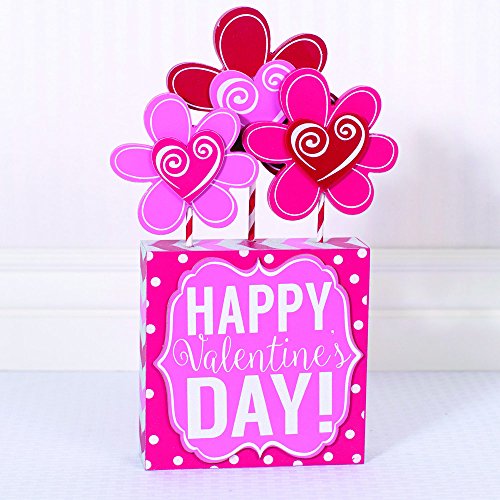 0844796060431 - HAPPY VALENTINE'S DAY WITH FLOWERS DECOR