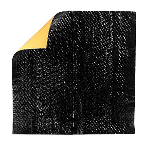 0844998160533 - SOUND DEADENING PADS, SELF-ADHESIVE SHEETS, BLACK ONE PAD EACH