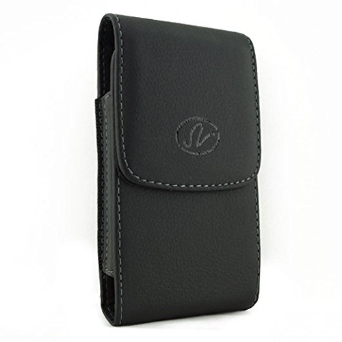8451260176974 - PREMIUM VERTICAL LEATHER BELT CLIP CASE POUCH COVER FOR GALAXY S2 HD LTE SGH-I757M