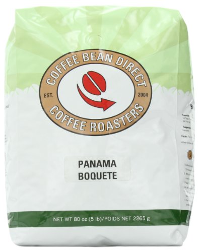 0845183002003 - COFFEE BEAN DIRECT PANAMA BOQUETE, WHOLE BEAN COFFEE, 5-POUND BAG