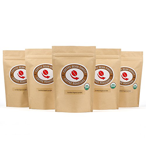 0845183009606 - COFFEE BEAN DIRECT COFFEE 5-PACK SAMPLER, UNROASTED ORGANIC FAIR TRADE, 5 POUND