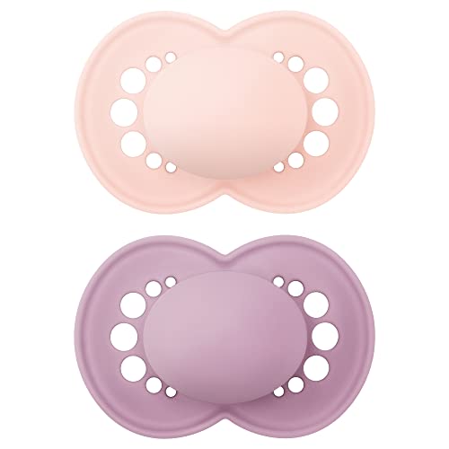 0845296069443 - MAM ORIGINAL MATTE PACIFIER (2 PACK, 1 STERILIZING PACIFIER CASE), PACIFIERS 16 PLUS MONTHS, BABY GIRL PACIFIER, BEST PACIFIERS FOR BREASTFED BABIES, STERILIZING STORAGE CASE