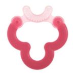0845296075215 - BITE & BRUSH TEETHER WITH SOFT BRISTLES 3+ MONTHS PINK 1 TEETHER
