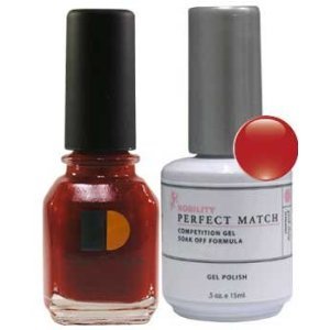 0845370014512 - LECHAT PERFECT MATCH DUAL SET SOAK OFF GEL POLISH & DARE TO WEAR NAIL LACQUER - CHERRY COSMO - PMS01