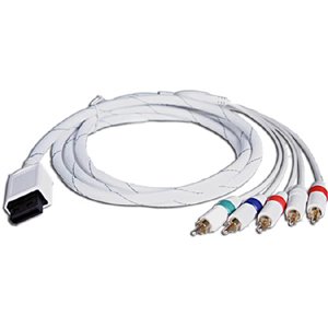 0845620010004 - DREAMGEAR - VIDEO / AUDIO CABLE - COMPONENT VIDEO / AUDIO - NINTENDO WII AV MULTI OUT CONNECTOR (M) TO RCA (M) - WHITE - FOR NINTENDO WII, NINTENDO WII 101