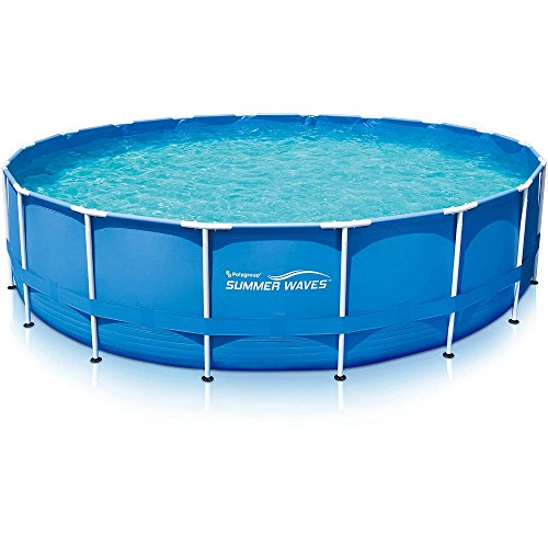 0845662084704 - SUMMER WAVES 18' ABOVE GROUND METAL FRAME ABOVE GROUND SWIMMING POOL