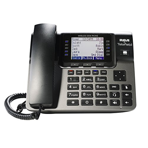 0845679002425 - RCA UNISON ACCESSORY DESK STATION WIRELESS 4-LINE LANDLINE TELEPHONE FOR USE WITH UNISON U1000 BASE STATION (U1100)