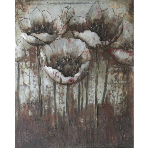 0845805030667 - YOSEMITE HOME DECOR PALT101104 FILED OF FLOWERS PAINTED WALL ART