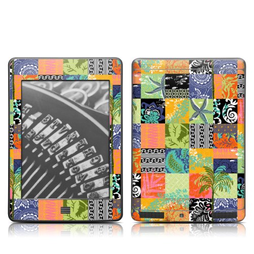 0845961010374 - DECALGIRL KINDLE TOUCH SKIN - TROPICAL PATCHWORK (DOES NOT FIT KINDLE PAPERWHITE)