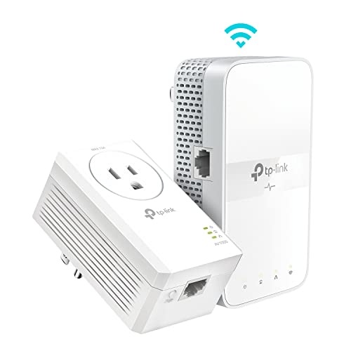 0845973010102 - TP-LINK POWERLINE WI-FI EXTENDER (TL-WPA7617KIT) - AV1000 POWERLINE ETHERNET ADAPTER WITH AC1200 DUAL BAND WI-FI, GIGABIT PORT, PASSTHROUGH, ONEMESH. ETHERNET OVER POWER, PLUG & PLAY