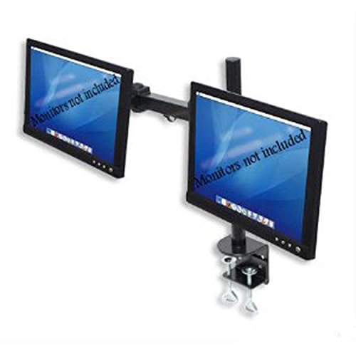 0846084079705 - HALTER DUAL LCD MONITOR STAND DESK CLAMP FOR 27-INCH LCD MONITORS (YKHL2MNT)