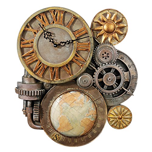 0846092012596 - DESIGN TOSCANO GEARS OF TIME SCULPTURAL WALL CLOCK