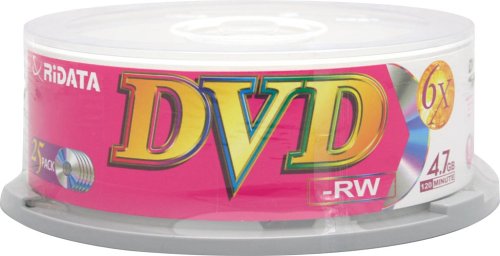 0846122013760 - RITEK RIDATA DVD-RW 4.7GB, 6X, 25-PACK (DISCONTINUED BY MANUFACTURER)
