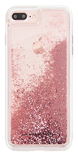0846127173421 - CASE-MATE IPHONE 7 PLUS CASE - WATERFALL SERIES - SPARKLE GLITTER FASHION CASE - ROSE GOLD - MILITARY DROP PROTECTION (COMPATIBLE W/ IPHONE 6/6S PLUS)