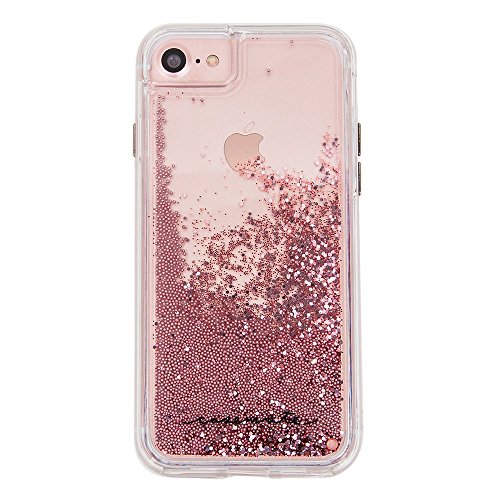 0846127173438 - CASE-MATE IPHONE 7 CASE - WATERFALL SERIES - SPARKLE GLITTER FASHION CASE - ROSE GOLD - MILITARY DROP PROTECTION (COMPATIBLE W/ IPHONE 6/6S)
