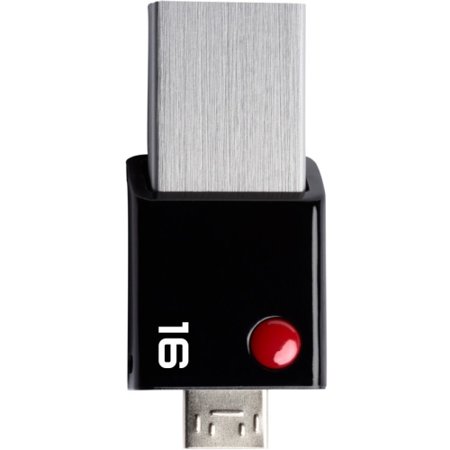0846143005294 - EMTEC MOBILE & GO 2 IN 1 FLASH DRIVE WITH USB 3.0 AND MICRO-USB, 16 GB