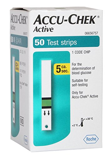 0846164000216 - ACCU-CHEK ACTIVE BLOOD GLUCOSE TEST STRIPS X50