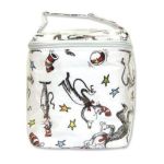 0846216013553 - 30065 INSULATED BOTTLE BAG LAMINATED DR. SEUSS CAT IN THE HAT SCATTERPRINT