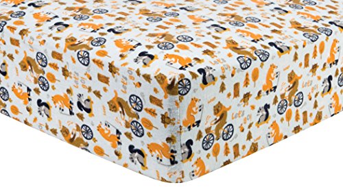 0846216049033 - TREND LAB LET'S GO DELUXE FLANNEL FITTED CRIB SHEET