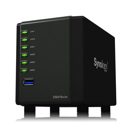 0846504003426 - SYNOLOGY DS419SLIM 4-BAY 2.5” DISKLESS NAS NETWORK ATTACHED STORAGE