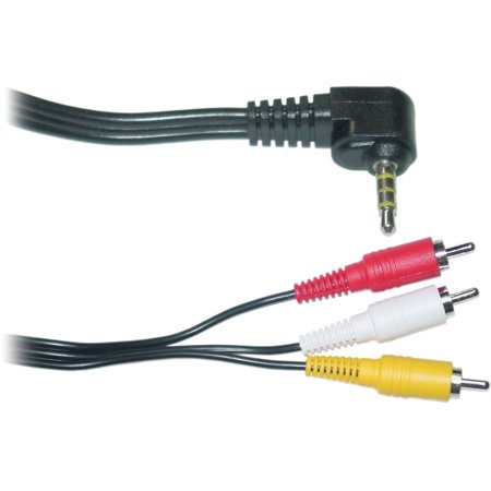 0846568000140 - CABLE SHOWCASE 10A1-04106 6-FEET SONY JVC 3.5 MM TO 3 RCA AV CAMCORDER VIDEO CABLE