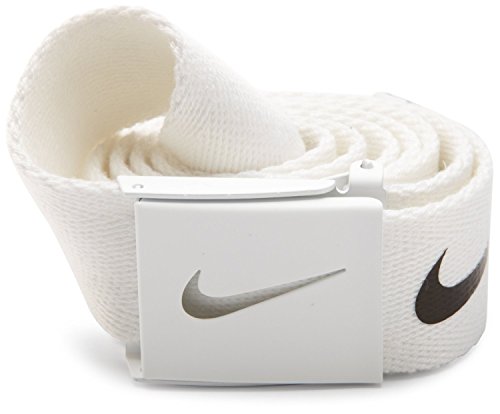 0846603028245 - NIKE MENS TECH ESSENTIAL BELT, WHITE, ONE SIZE