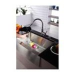 0846639001434 - FARMHOUSE 30 SINGLE BOWL KITCHEN SINK WITH 14.9 FAUCET AND SOAP DISPENSER - SOAP DISPENSER FINISH: OIL RUBBED BRONZE
