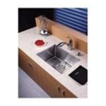 0846639002158 - 23 UNDERMOUNT SINGLE BOWL KITCHEN SINK WITH 14.4 FAUCET IN CHROME AND SOAP DISPENSER - SOAP DISPENSER FINISH: SATIN NICKEL
