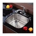 0846639003605 - STAINLESS STEEL UNDERMOUNT 20 SINGLE BOWL KITCHEN SINK WITH 11 KITCHEN FAUCET AND SOAP DISPENSER - SOAP DISPENSER FINISH: OIL RUBBED BRONZE