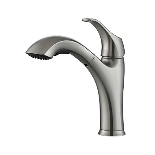 0846639023610 - KRAUS KPF-2250 SINGLE LEVER PULL-OUT KITCHEN FAUCET, STAINLESS STEEL, AMAZON EXCLUSIVE