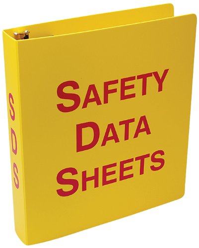 0846642050504 - ACCUFORM SIGNS ZRS641 SAFETY DATA SHEETS (SDS) BINDER, 3-RING, 1-1/2, RED/YELLOW, WITH 36 METAL SECURITY CHAIN
