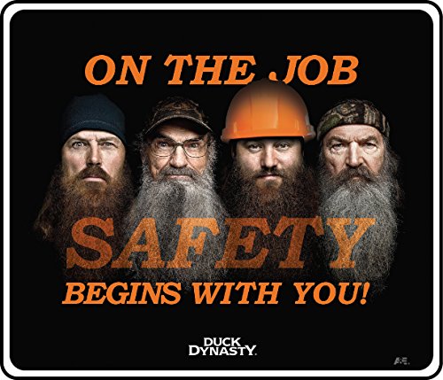 0846642079307 - ACCUFORM SIGNS DDSS511VS ADHESIVE VINYL DUCK DYNASTY SAFETY MOTIVATIONAL SIGN, LEGEND ON THE JOB SAFETY BEGINS WITH YOU!, 12 LENGTH X 14 WIDTH X 0.004 THICKNESS