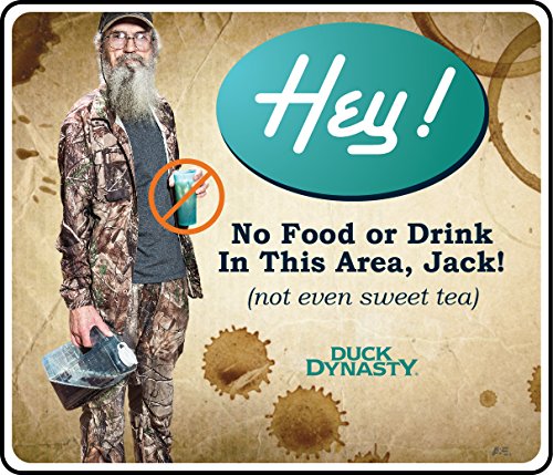 0846642079369 - ACCUFORM SIGNS DDSS500VS ADHESIVE VINYL DUCK DYNASTY SAFETY MOTIVATIONAL SIGN, LEGEND HEY! NO FOOD OR DRINK IN THIS AREA, JACK! (NOT EVEN SWEET TEA), 8.5 LENGTH X 10 WIDTH X 0.004 THICKNESS