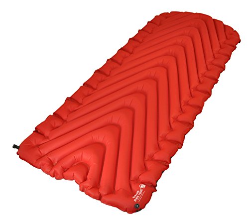 0846647003017 - KLYMIT INSULATED STATIC V LUXE AIR MATTRESS, RED/CHAR BLACK, X-LARGE