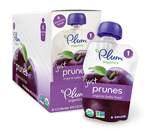 0846675000859 - PLUM ORGANICS BABY JUST FRUIT, PRUNES, 3.5 OUNCE POUCHES (PACK OF 12)