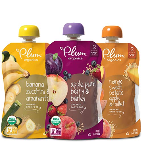 0846675011060 - PLUM ORGANICS STAGE 2 ORGANIC BABY FOOD, FRUIT, VEGGIE AND GRAIN VARIETY PACK, 3.5 OUNCE POUCH, 18 COUNT