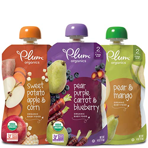 0846675011633 - PLUM ORGANICS STAGE 2 ORGANIC BABY FOOD, FRUIT AND VEGGIE VARIETY PACK, 4 OUNCE POUCH, 18 COUNT