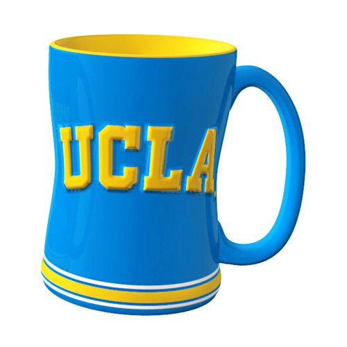 0846757129744 - NCAA UCLA BRUINS SCULPTED RELIEF MUG, 14-OUNCE