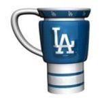 0846757134076 - MLB . SCULPTED TRAVEL MUG - MLB TEAM: LOS ANGELES DODGERS