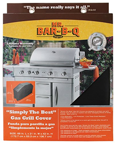 0846829952270 - MR. BAR-B-Q PLATINUM PRESTIGE LARGE GRILL COVER, 68 BY 21 BY 42 INCHES
